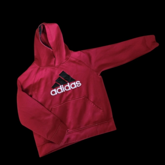 adidas Other - 🏓 Adidas Kids Bold Red Hoodie Sz 10/12
